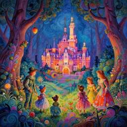 photo of national park : 4 bioillumination ray tracing hdr : 2 in matte painting whimsical fairy wonderland vibrant colors candyland wonderland gouache swirls detailed : 2 by beatrix potter daniela uhlig and jamie hewlett : 6
