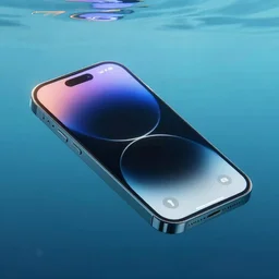 an iphone underwater
