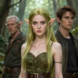 A beautiful Elf woman by WLOP, greg rutkowski and ross tran