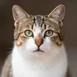photo of a symmetrical cat