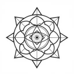 sacred geometry, simple white background victo ngai, kilian eng, trending on artstation
