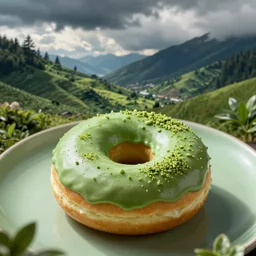 green tea donuts