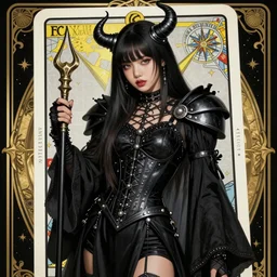 lalisa manoban of blackpink, grim reaper costume, tarot card, highly detailed, digital painting, smooth, sharp focus, illustration, ultra realistic, 8 k, art by artgerm and alphonse mucha