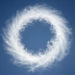 ring shaped cloud sky