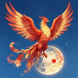 human phoenix, trending on artstation, illustration