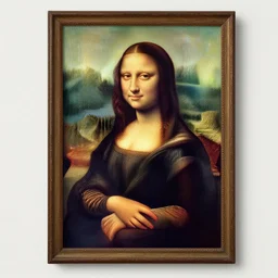 monalisa painting in van gogh style art