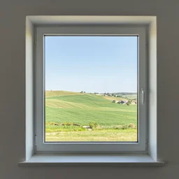 view from the window at le gras, 4 k, hdr