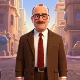 saul goodman in a pixar movie, cartoon poster
