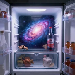 an over - iced freezer containing the entire known universe, 8 k highly detailed trending on artstation artgerm