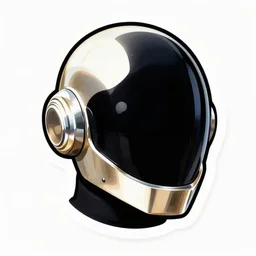 daft punk helmets, Sticker illustration