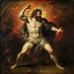 unknown deity unleashing fury, mikalojus konstantinas ciurlioni,