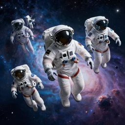 an ultradetailed illustration of enlightened spacemen, drifting through a nebula, star in the background, intricate detail, cinematic, 8 k, cel shaded, volumetric lighting, octane render, art by jeong seon and hokusai, pixv