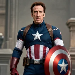 Nicolas Cage as capitain america