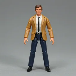roger moore as james bond, 1 9 7 3, action figure by kenner toys