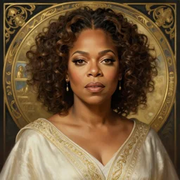 portrait of a oprah as princess leia, intricate, elegant, highly detailed, ray tracing, digital painting, artstation, concept art, smooth, sharp focus, illustration, art by artgerm and greg rutkowski and alphonse mucha, 8 k