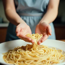 a woman giving birth on top of spaghetti, canon 5 0 mm, cinematic lighting, photography, retro, film, kodachrome