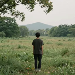 A scene with a character in a scenic place by Jonathan Solter