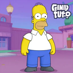 Homer Simpson official GTA artwork