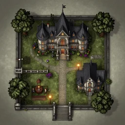 a horror game mansion floor plan