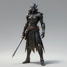 techno dark elf spy, character concept, digital art, art station, hd, hyperrealistic