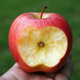 did you know that the hole in the apple didn't come from the outside in