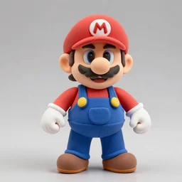 a clay stop motion of wario, clay stop motion art.