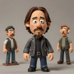 a comic drawing caricature of keanu reeves as a cheeky pixar character claymation action figure, high quality, 8 k, soft lighting, diorama, realistic materials, by frank frazetta, simon bisley, jack kirby, marlene dumas