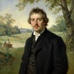 a portrait of a character in a scenic environment by Carl De Keyzer
