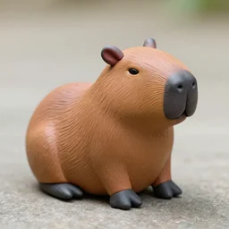 a plasticine capybara