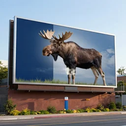 billboard advertising a moose company