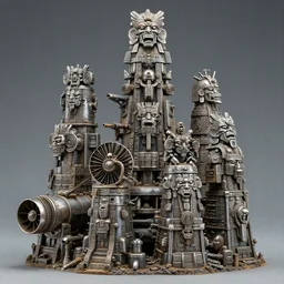 airbrush macro of 4 character, tiered grimy mayan god machines, cluster tiered heirarchy, battle failure, turbine | action | hydrocracking battles, medical chromed, oppressive dystopian space station dissapointment, by wayne d barlowe, enric torres, alberto bontempi, feng zu, geof darrow, alex nino, boris vallejo, enric torres,