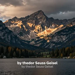 lakeside mountains, by theodor seuss geisel