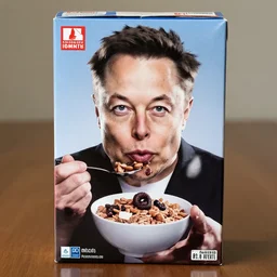 elon musk cereal box