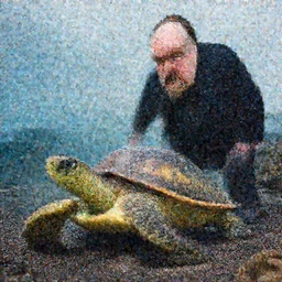 An astonished Winston Churchill discovers the first turtle ever in Galapagos, national geographic, XF IQ4, f/1.4, ISO 200, 1/160s, 8K, RAW, unedited