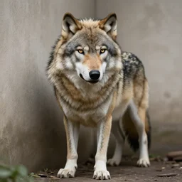 a gay wolf in the corner cheifin a fat blunt ultrarealistic 4 k