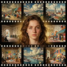 beautiful portrait, beautiful filmstrips, polyptych, animal, architecture, battle, bijinga, calligraphy, capriccio, caricature, cityscape, cloudscape, design, digital, figurative, genre, graffiti, history, icon, illustration, installation, interior, jewelry, landscape, literary, manga, marina, miniature, mural, mythological