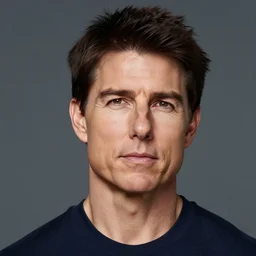 a professional photo of tom cruise, not smiling, serious face, f / 1. 4, 9 0 mm
