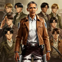 barack obama in attack on titan, hyper detailed,, 8 k realistic, trending in artstation, digital painting, studio quality, cryengine, frostbite 3 engine, character design, smooth, sharp focus, art by artgerm and greg rutkowski and alphonse mucha and ian sprigger and wlop and krenz cushart