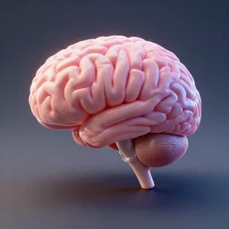 cube - shaped brain, 3 d render by octane