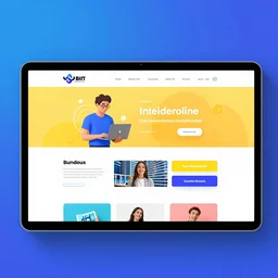 modern webpage design layout, bright colours