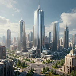 futuristic soviet city, unreal engine, 4 k, 8 k, epic, artstatiom, cgsociety, high detail, concept art, sharp focus, illustration