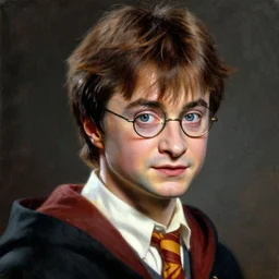 detailed portrait of harry potter if his parents lived intricate, hyper detailed, realistic, oil painting, by julie bell, frank frazetta, cinematic lighting