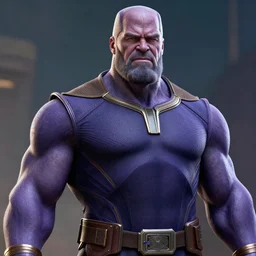 thanos as arnold schwarzenegger , highly detailed, amazing digital art, trending on artstation, sharp, cinematic