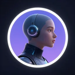 profile picture for a social network in 2084