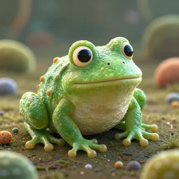 a frog - shaped bacterium