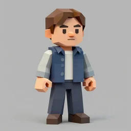 low poly 3D model of Leonardo de Caprio in a game still of Resident Evil 1 1999