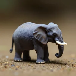 a microscopic elephant
