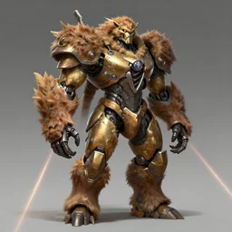 top trending on artstation, character, iron fururistic, alfa, skin, mech, true, nature, laser
