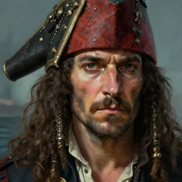 portrait of a rugged sea captain, victorian, concept art, detailed face, fantasy, close up face, highly detailed, cinematic lighting, digital art painting by greg rutkowski