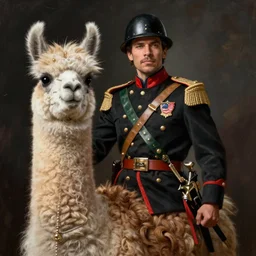 Anthro llama colonial era soldier by Craig Mullins and Carl Brenders